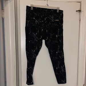 Black Marble Leggings